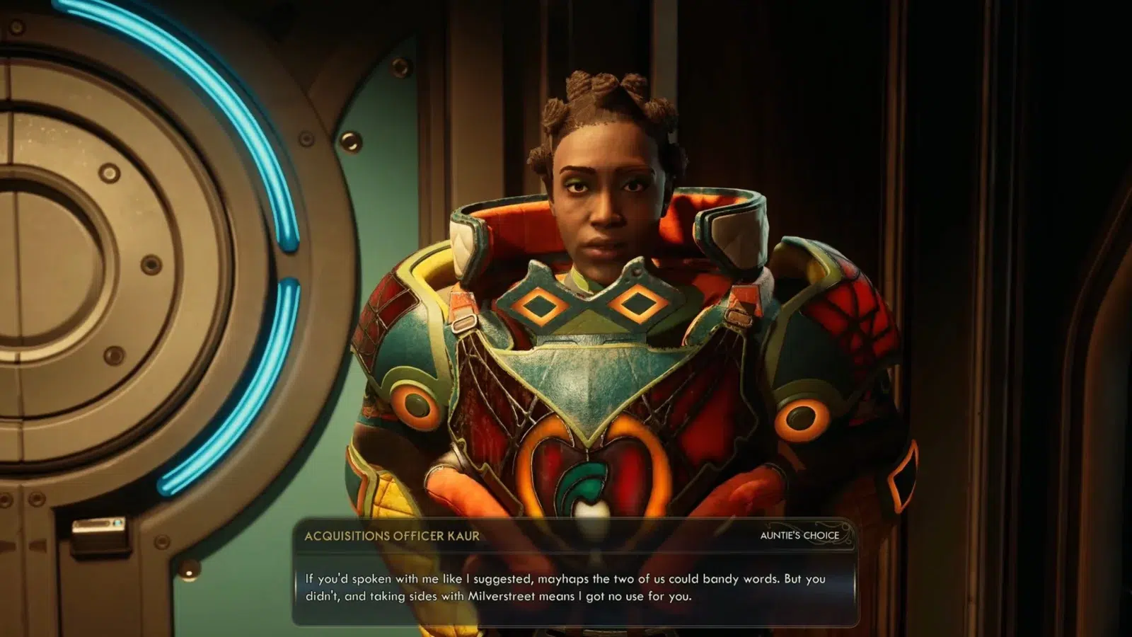 Командир Каур в The Outer Worlds 