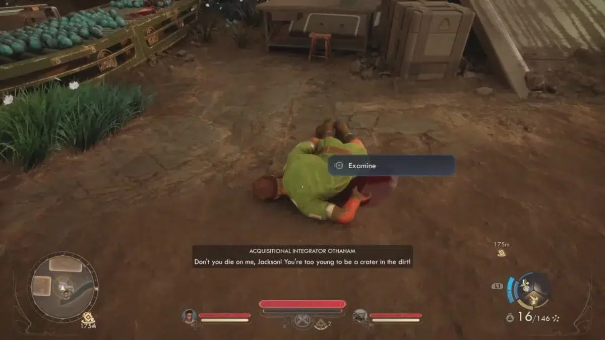 Осмотр тела Джексона в The Outer Worlds 