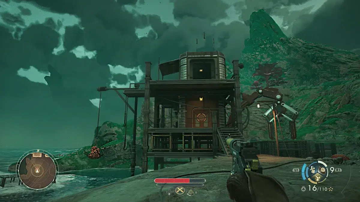 Место башни для ловли крабблов на Райском острове в The Outer Worlds 