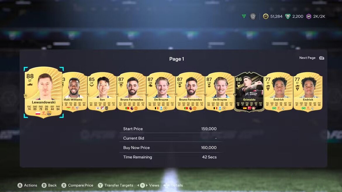 Трансферный рынок в EA Sports FC 26