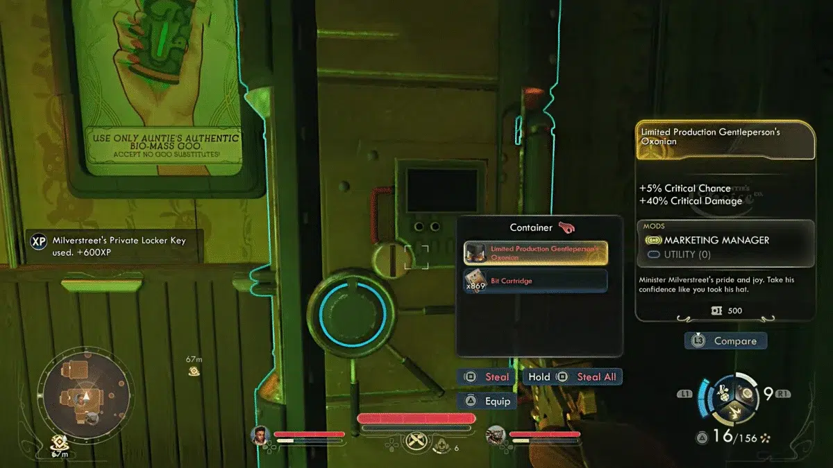 Оксониан джентльмена ограниченного производства в The Outer Worlds 