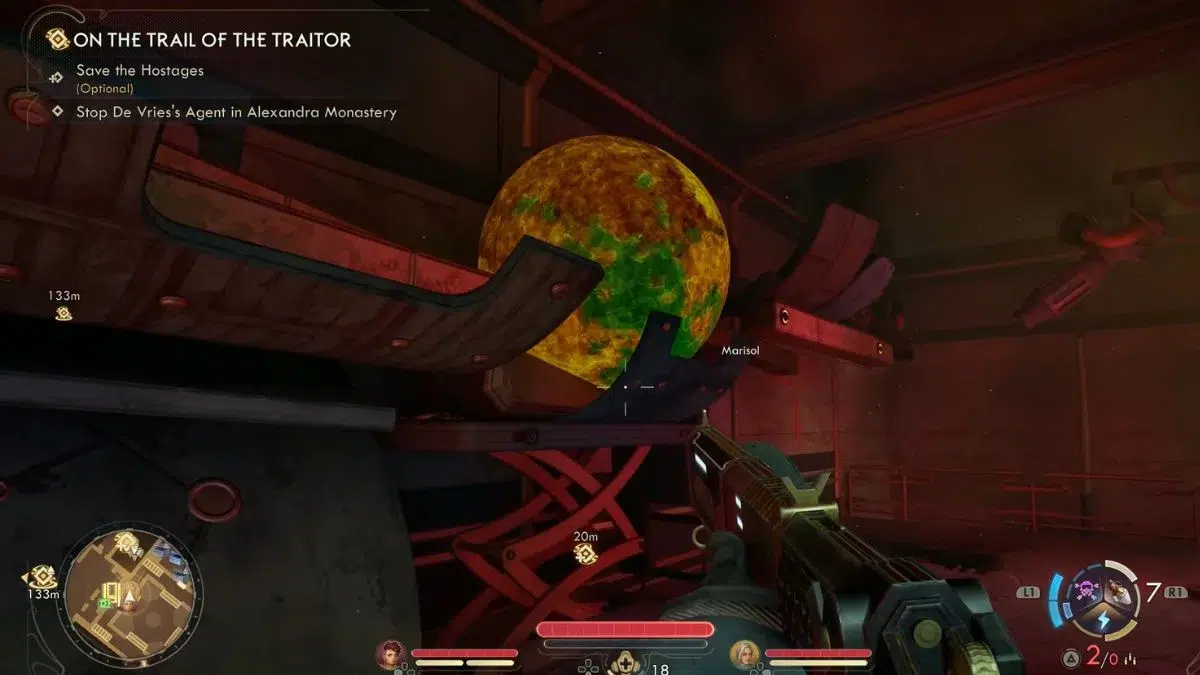 Шар упадёт в расщелину