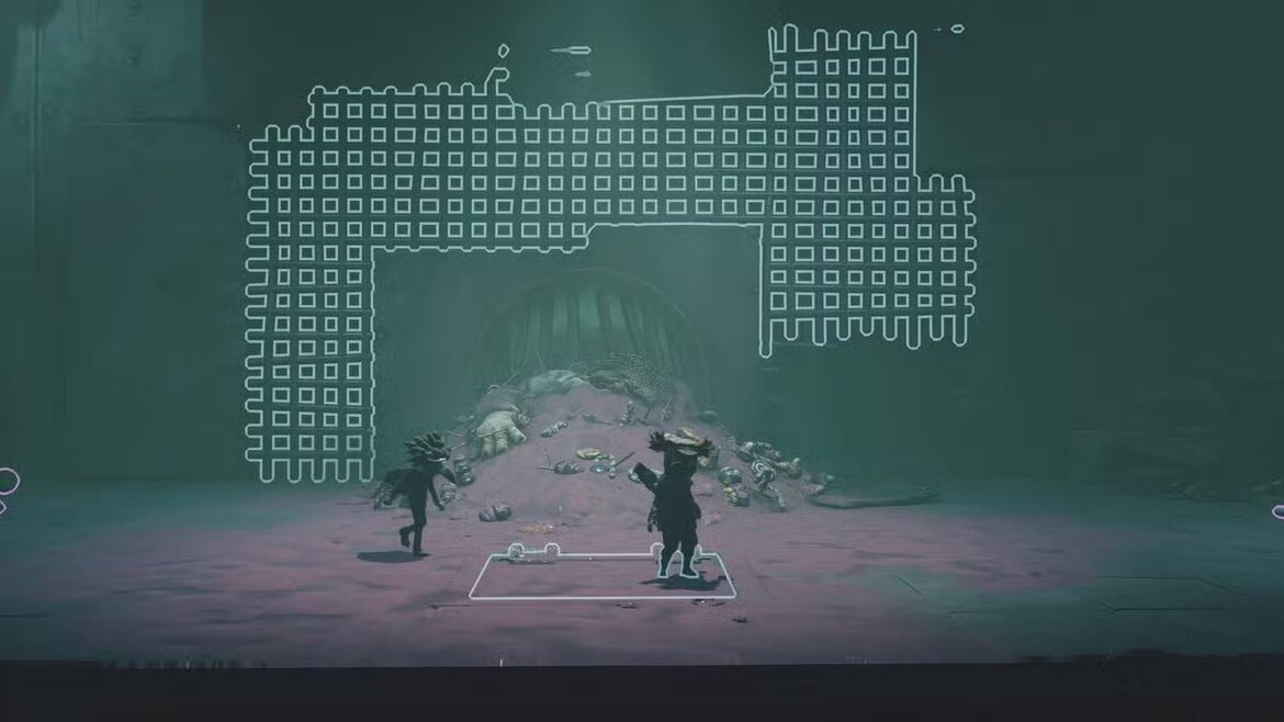 Алон и Лоу прыгают на люк в Little Nightmares III