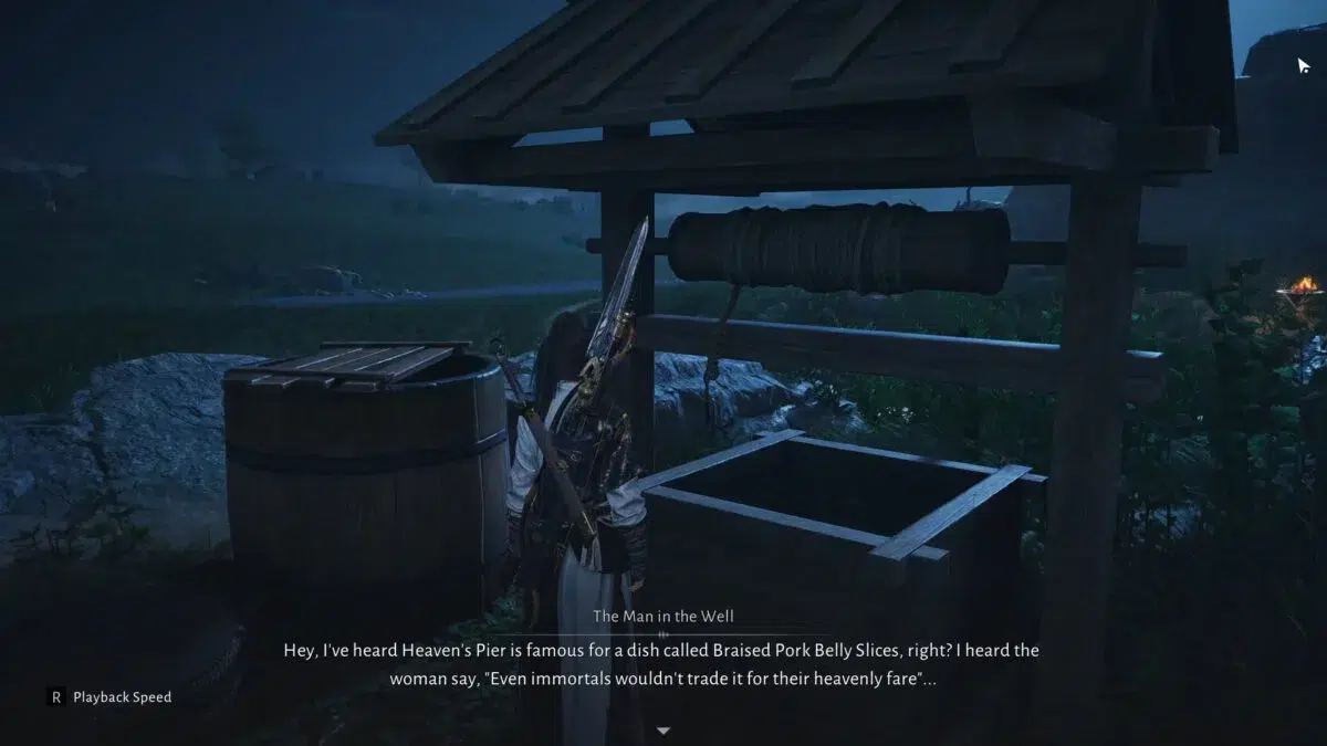 Встреча Человек в колодце в Where Winds Meet прохождение