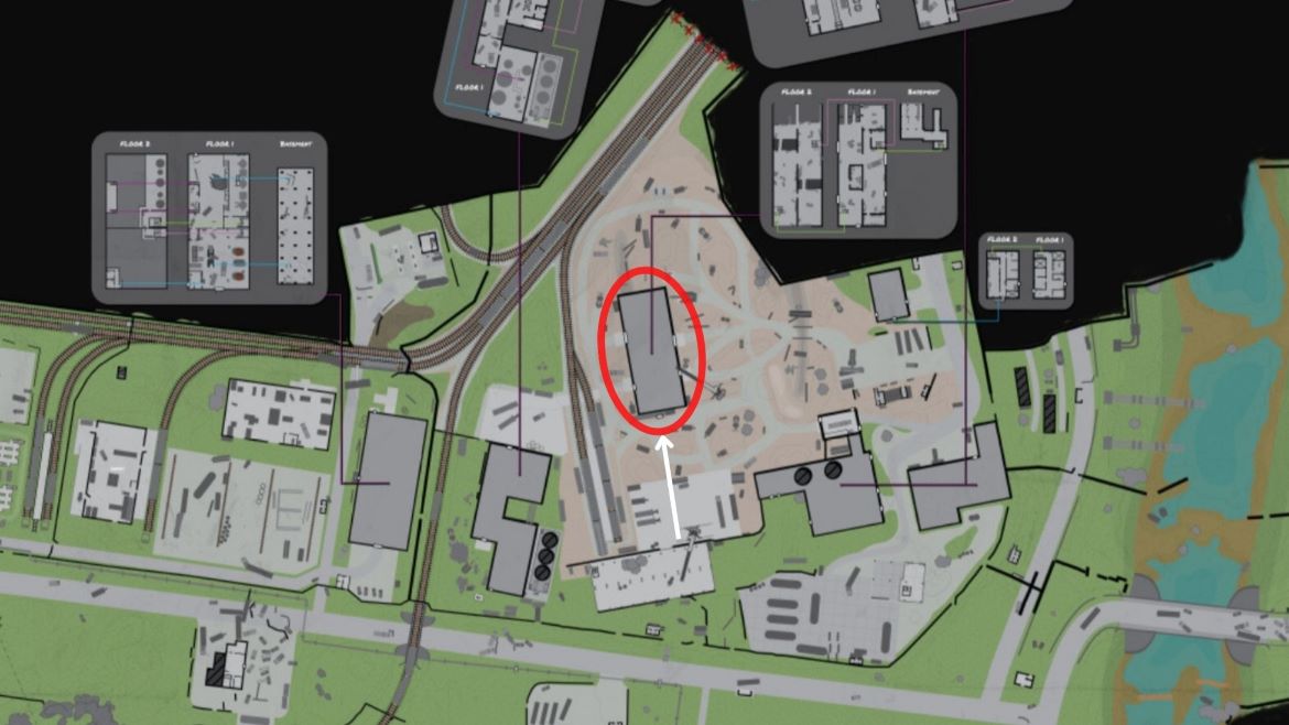 Расположение базы диких