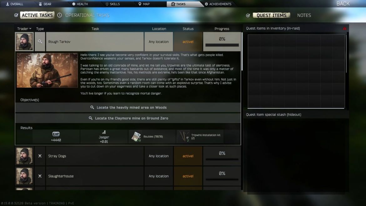 Обзор целей квеста Грубый Тарков в Escape from Tarkov