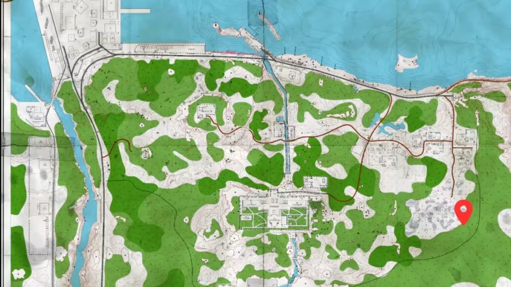 Расположение Дома с плесенью на Побережье