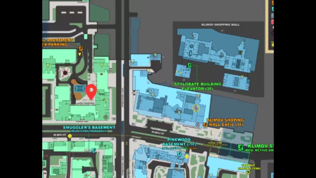 Местоположение на карте Куда идти