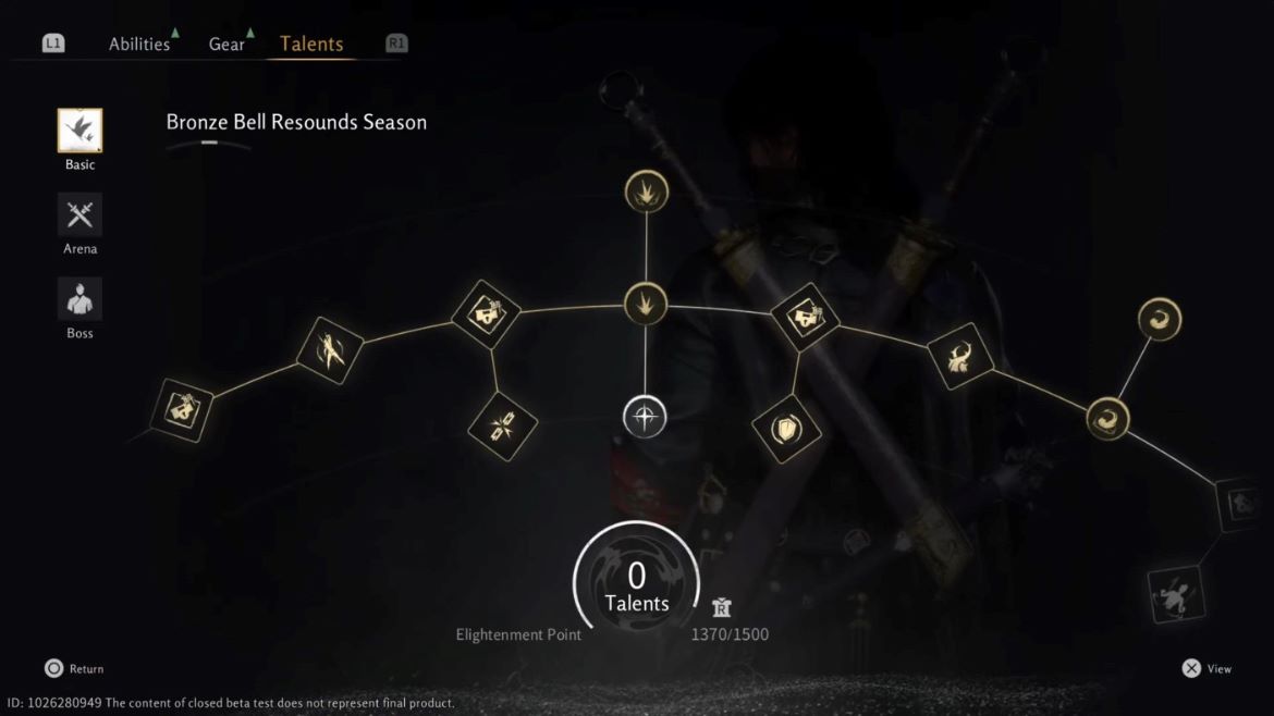 Типы талантов в Where Winds Meet