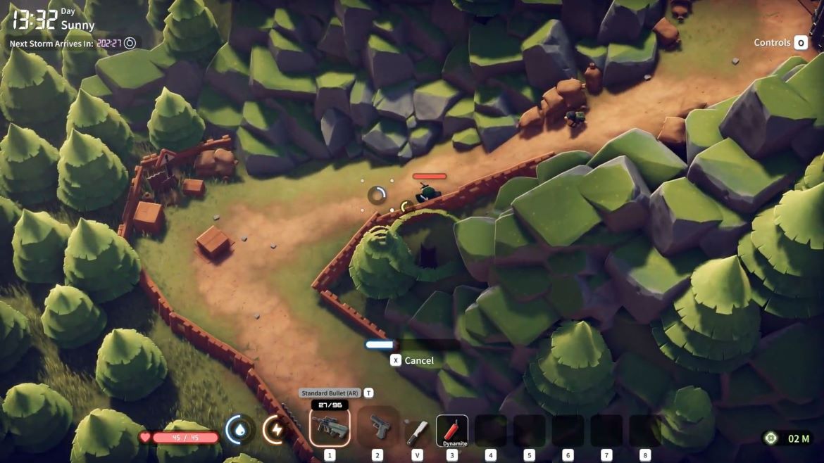 Поместите динамит в горячую ячейку после создания