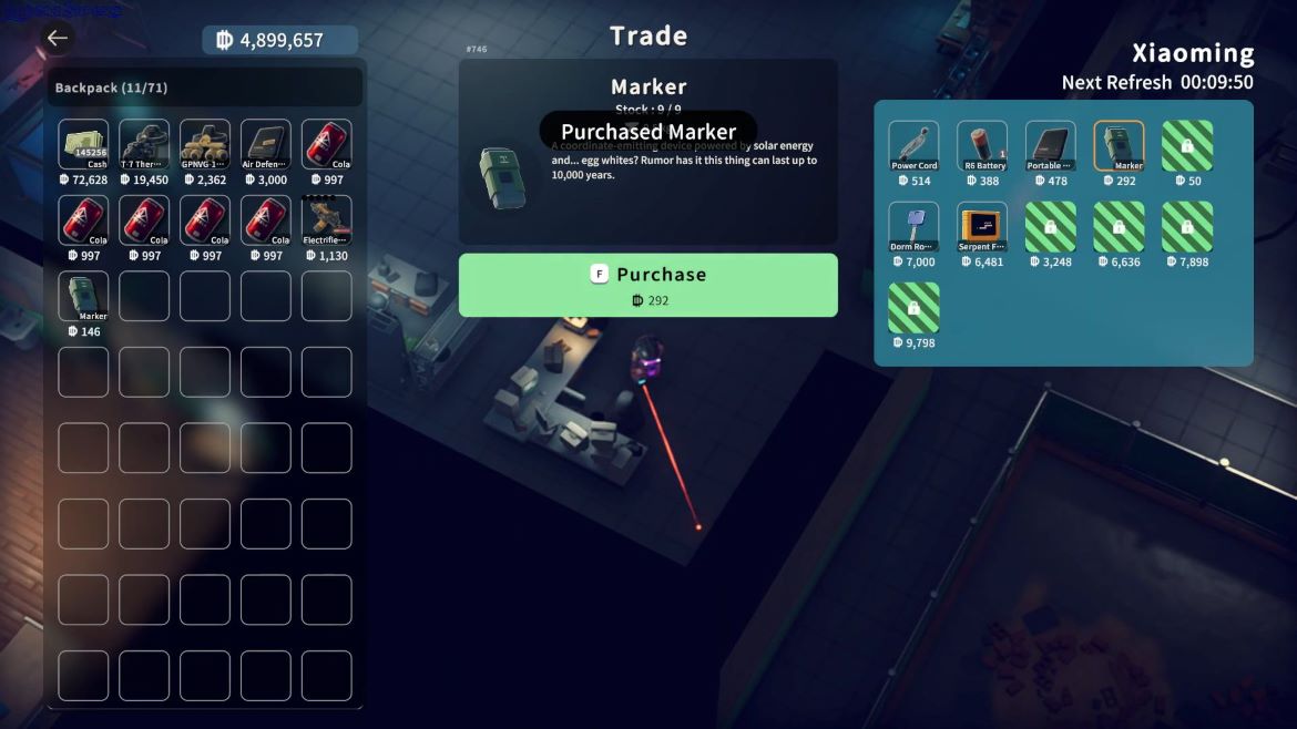 Купите маркер для чёрного внедорожника в Escape From Duckov