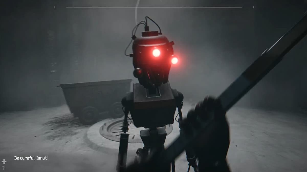 Бой с ботом-разнорабочим