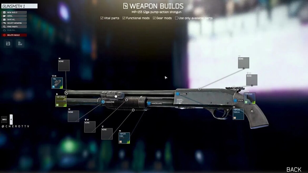 Требуемые параметры МР 