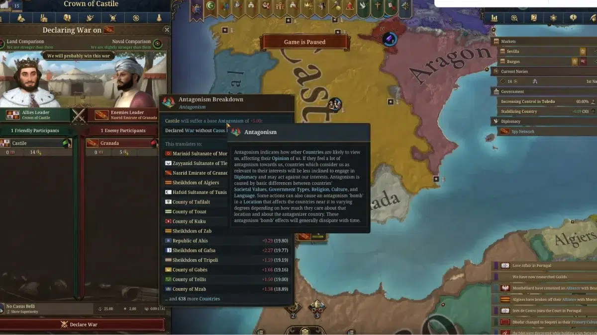 Объявление войны без Casus Belli Объявление войны без Casus Belli