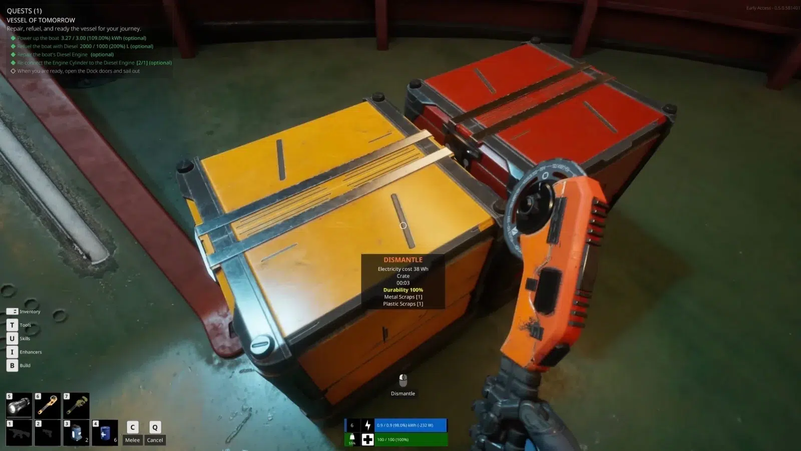 Откройте инструмент демонтажа в The Last Caretaker Откройте инструмент демонтажа в The Last Caretaker