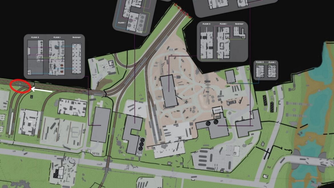Железнодорожный вагон с местоположением Защищённой папки
