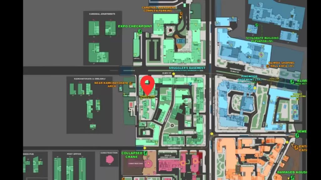 Где находится вход в Секретный объект ТерраГруп