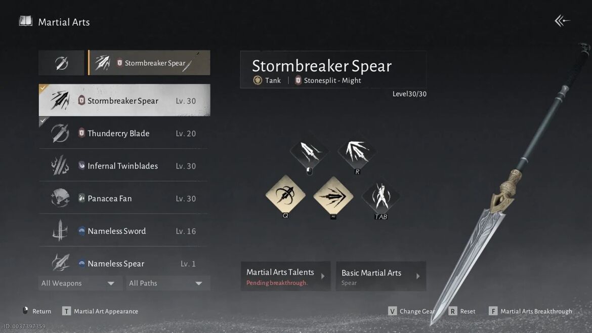 Лучшее оружие и боевые искусства для танка в Where Winds Meet