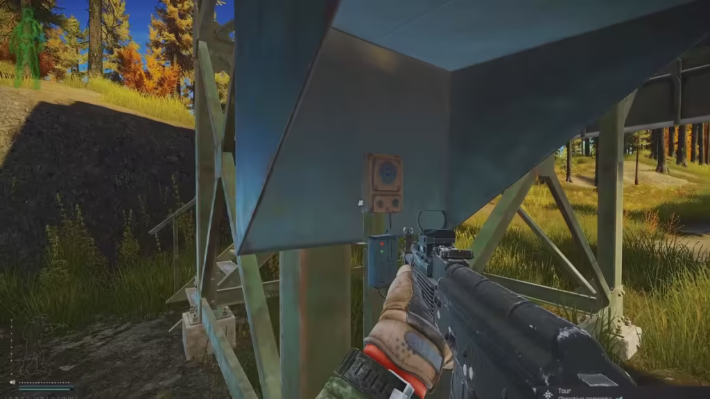 Найдите устройство связи под вышкой