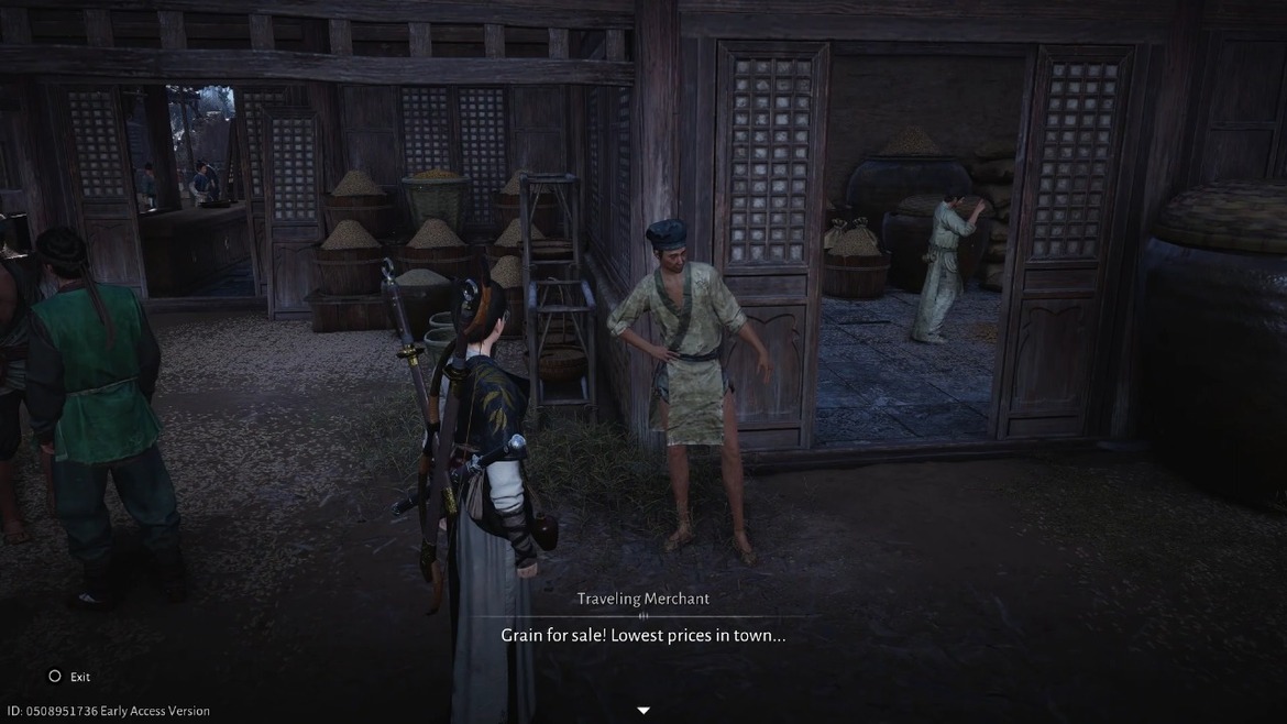 Купите мешки зерна у торговцев по городу