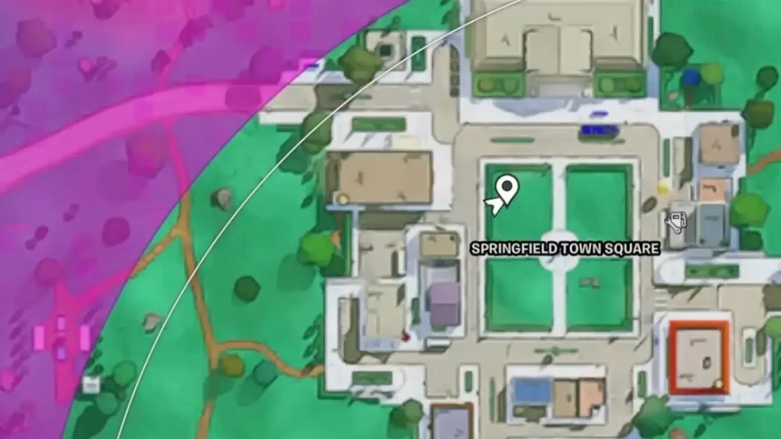 Грабли на центральной площади Спрингфилда