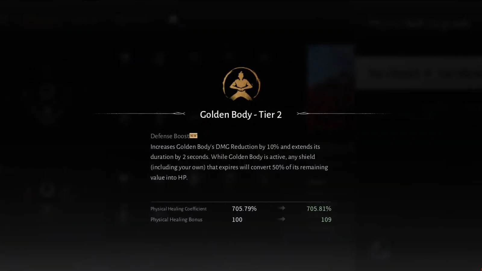 Уровни Бонуса Прорыва Золотого тела и материалы для улучшения