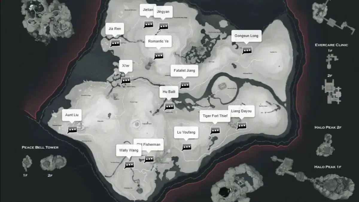 Все локации Дара красноречия в Цинхэ Все локации Дара красноречия в Цинхэ