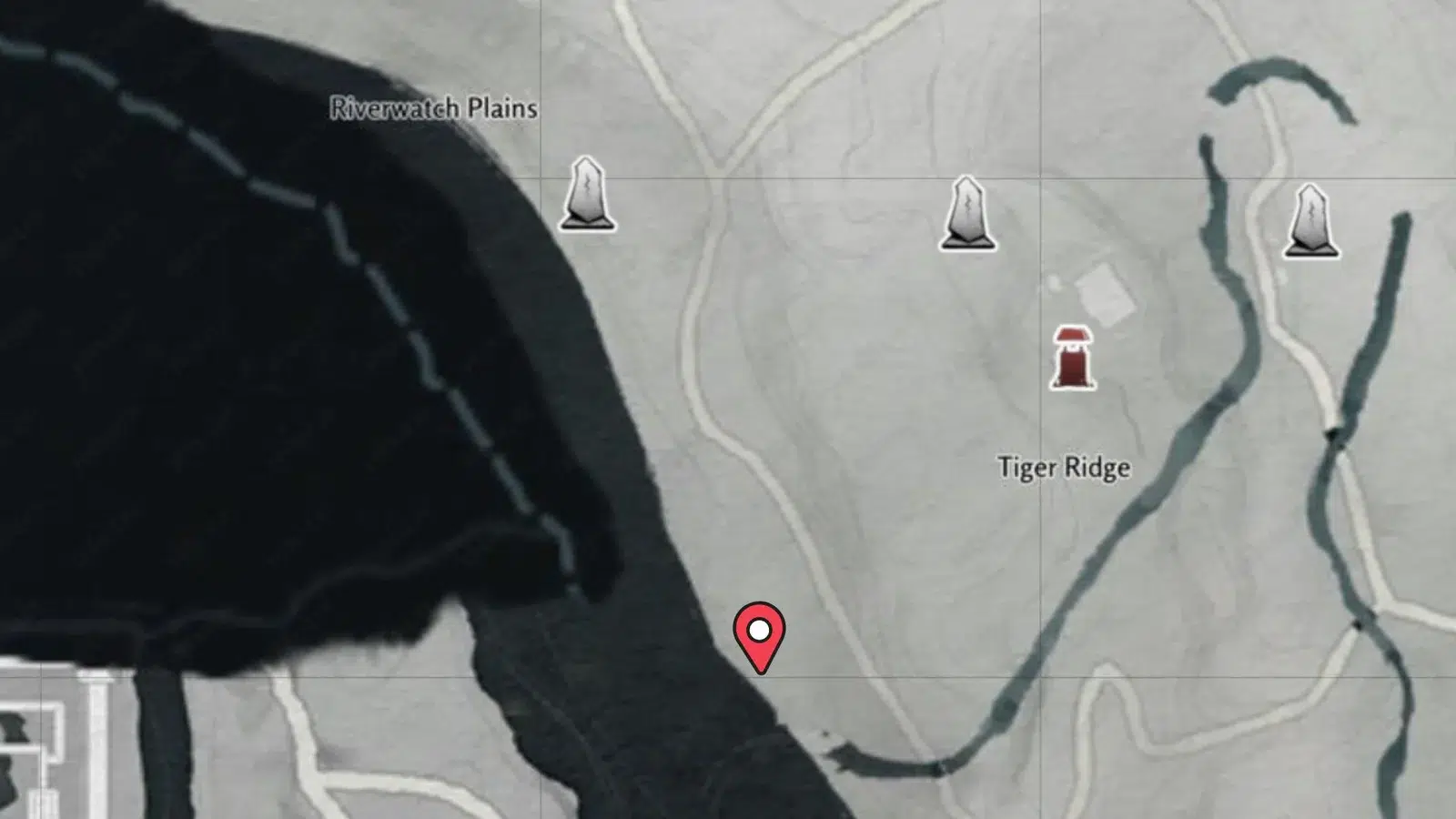 Первое святилище находится в юго западной части Twinbeast Ridge