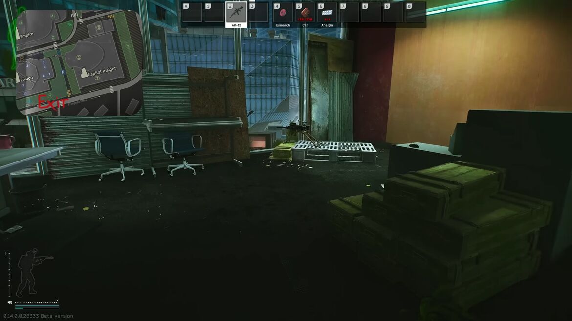 Найдите гранатомёт рядом с окном