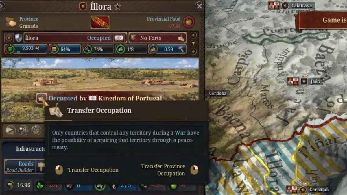 Europa Universalis V Как передать оккупацию