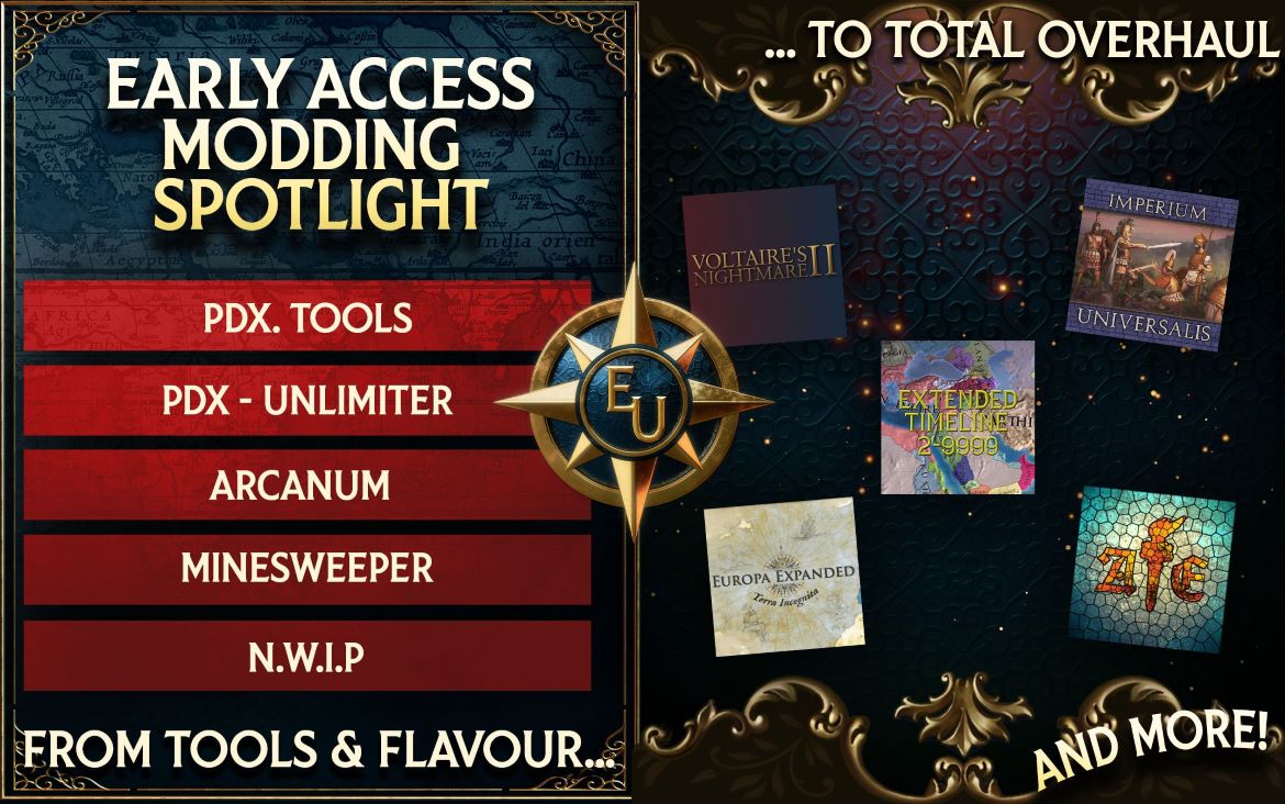 Моды с поддержкой раннего доступа