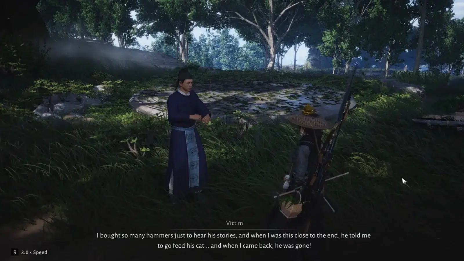 Поговорите с Жертвой Вана чтобы завершить Встречу