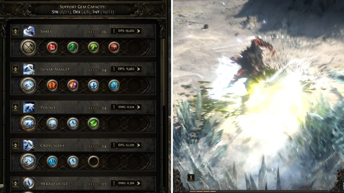 Камни умений и ротация комбинаций