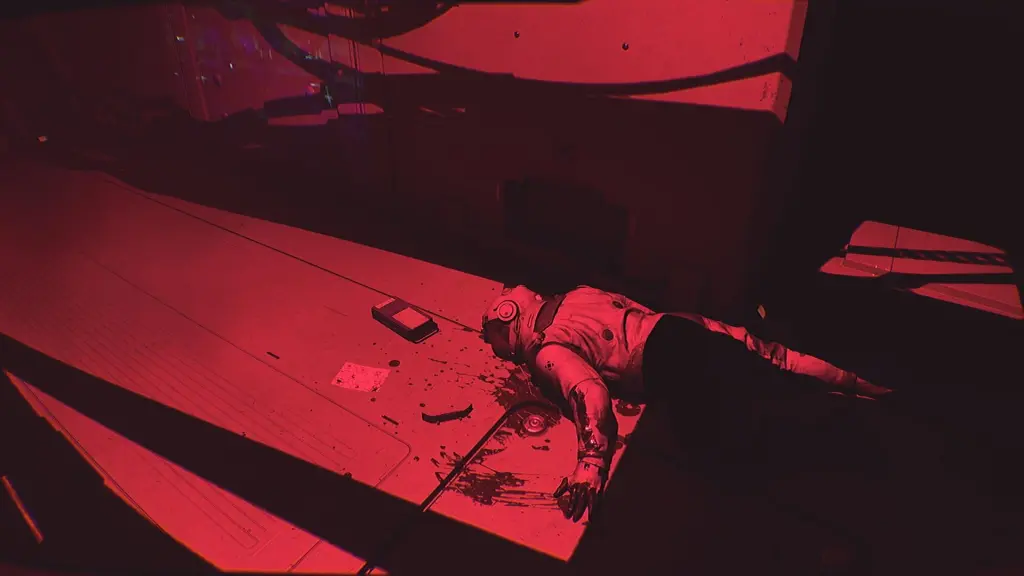 Рядом с телом находится Магнитофон