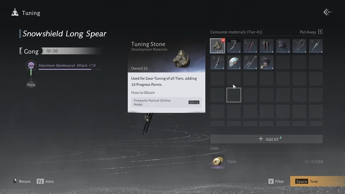 Что такое тюнинг в Where Winds Meet