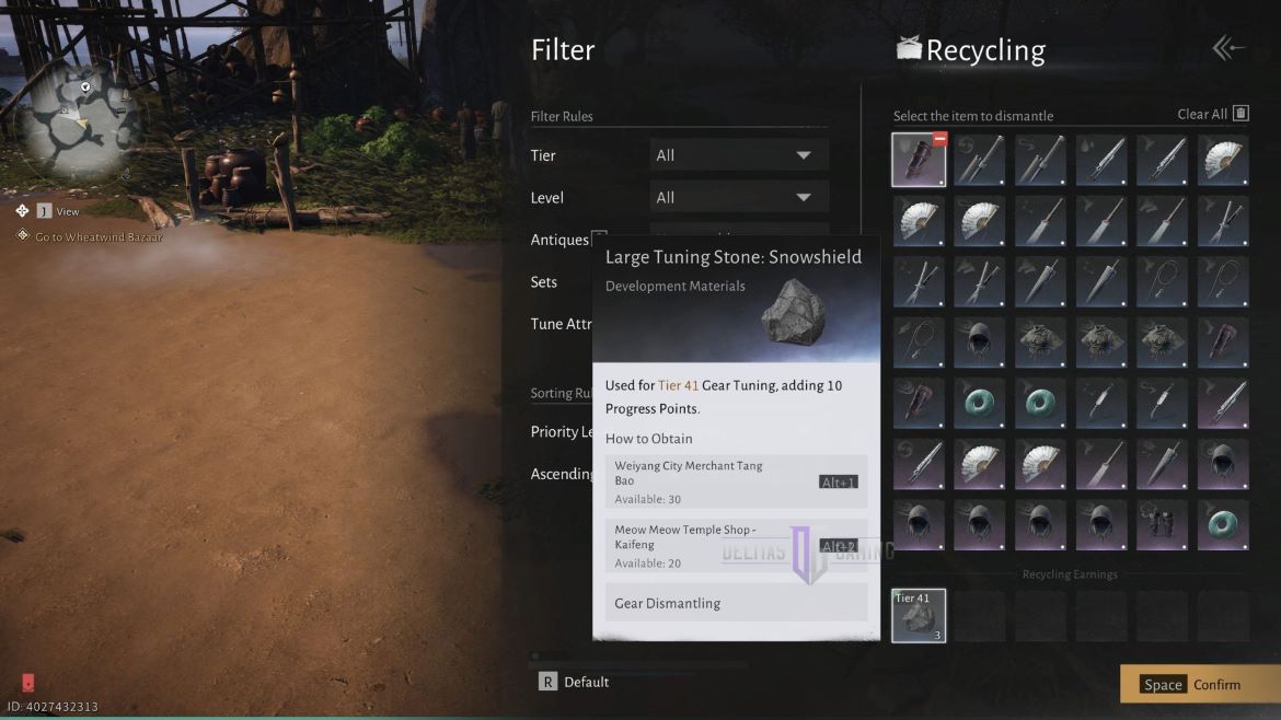Перерабатывайте чтобы получить дополнительные золотые монеты и материалы для крафта