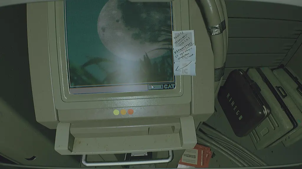 Нажмите кнопку CAT в правом нижнем углу монитора