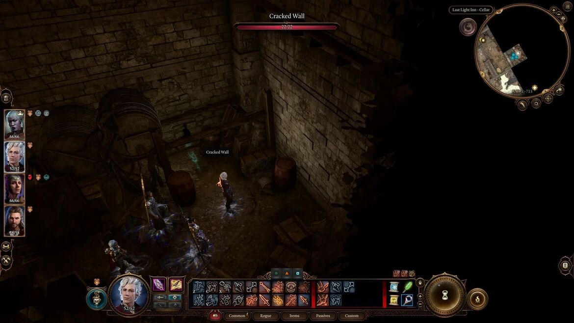 В следующем помещении предстоит уничтожить группу миноков