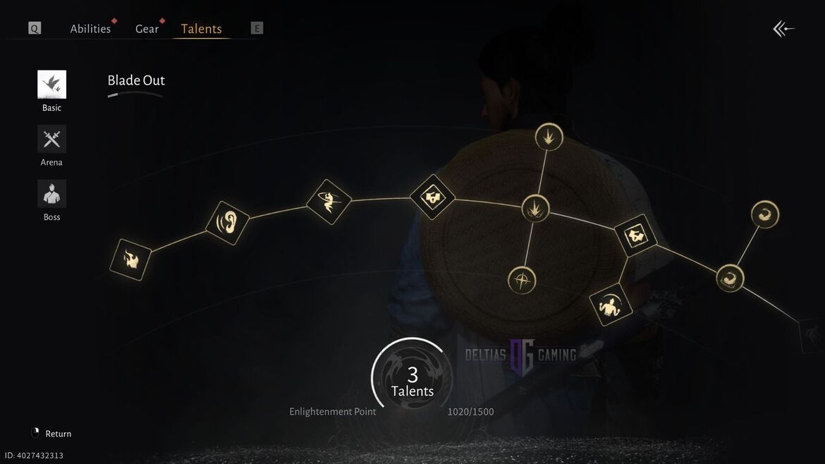 Система талантов в Where Winds Meet