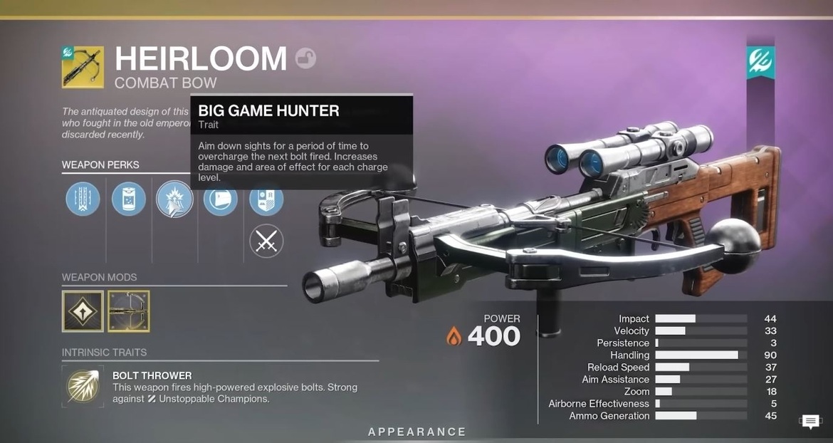 Новый экзотический арбалет в Destiny Renegades