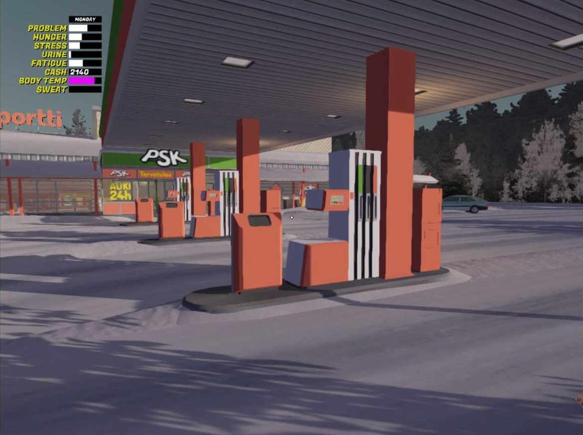 У паба снова поверните налево и езжайте прямо до заправочной станции PSK