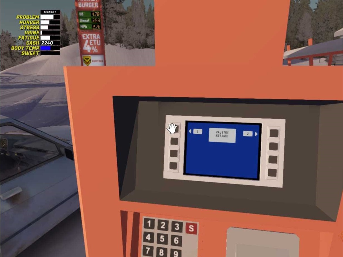 ПИН код установленный в банкомате будет использоваться на протяжении всей игры