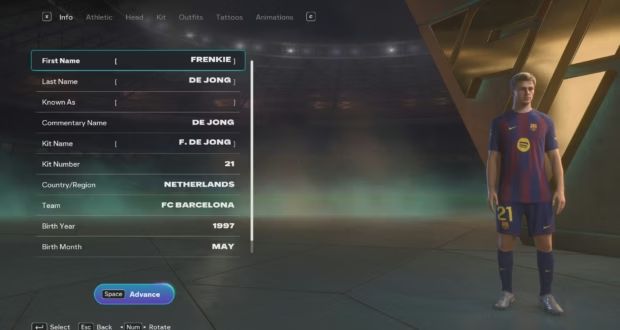 Unlocked Player Editing