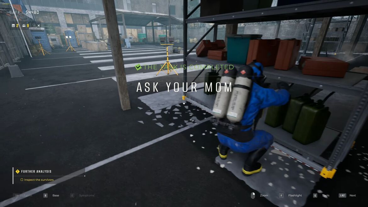 Завершение квеста Спроси свою маму