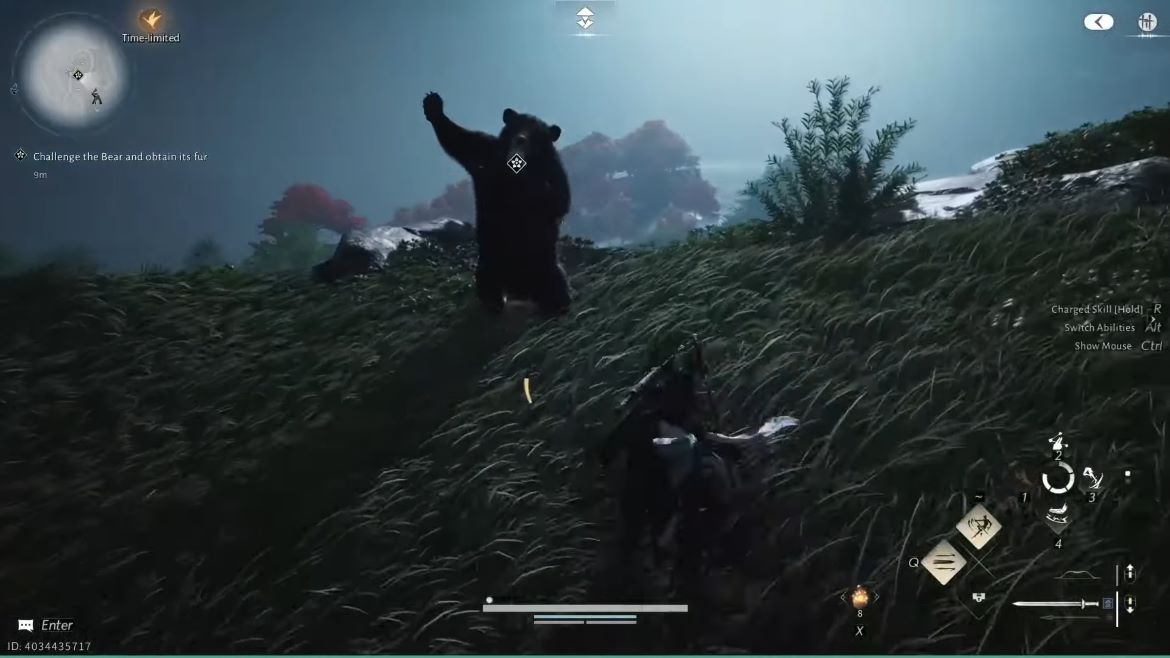 Сражение с огромным медведем в рамках первого испытания