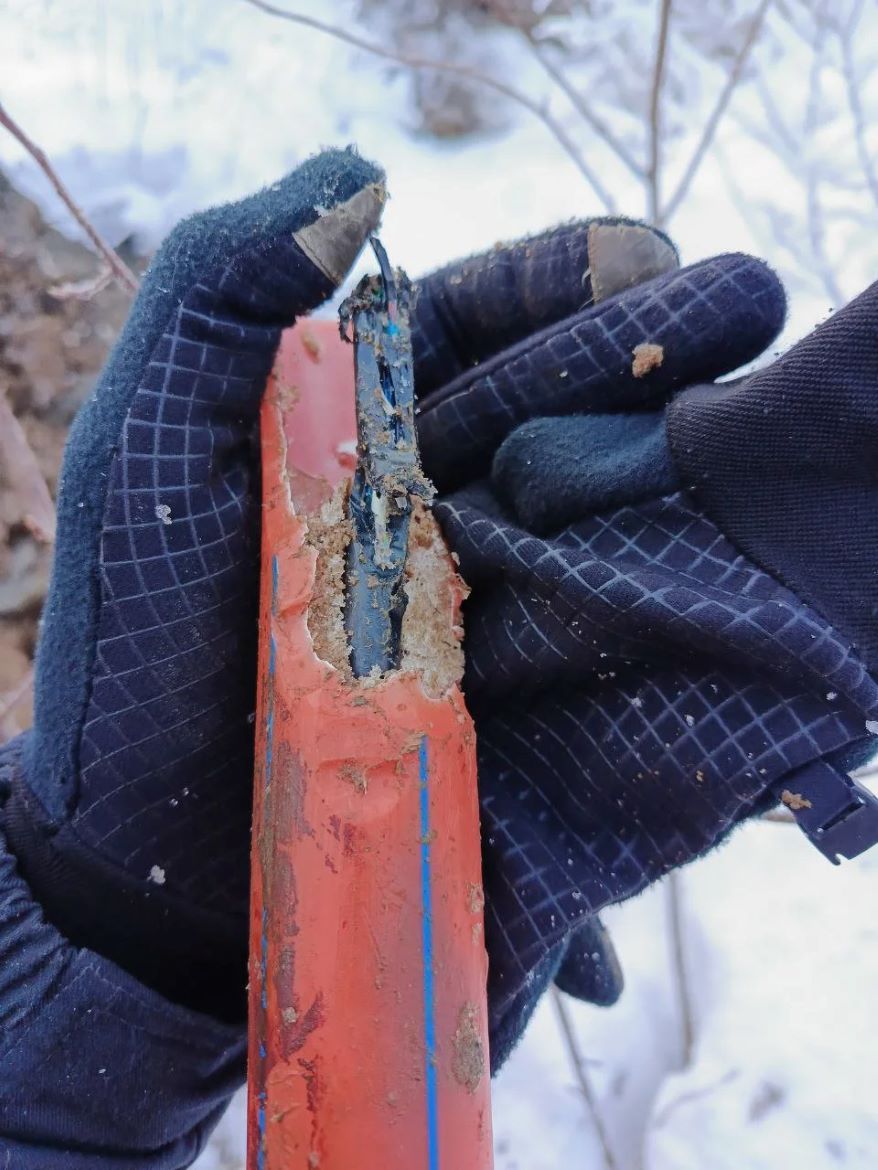 Пострадавший кабель