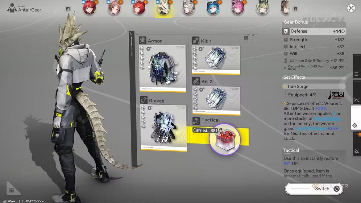 Лучшие наборы снаряжения для Антала в Endfield