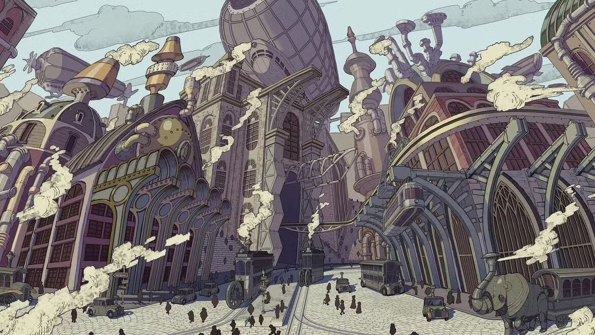 Головоломки в стиле стимпанк в Professor Layton and the New World of Steam