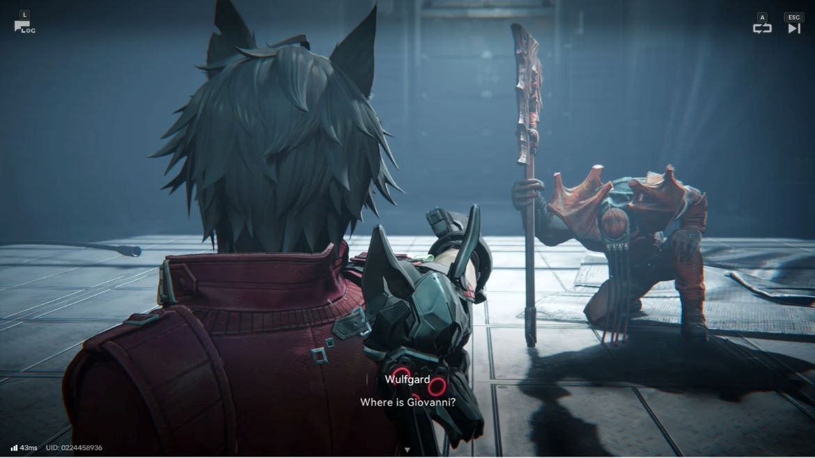 Когда главарь падает на колени появляется Джованни