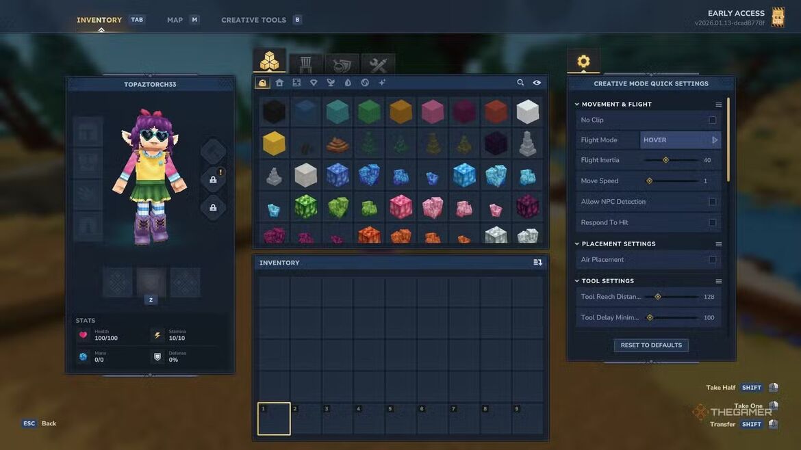 Красивый замок, построенный в творческом режиме Hytale